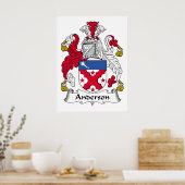 Anderson Family Crest Poster (Keuken)