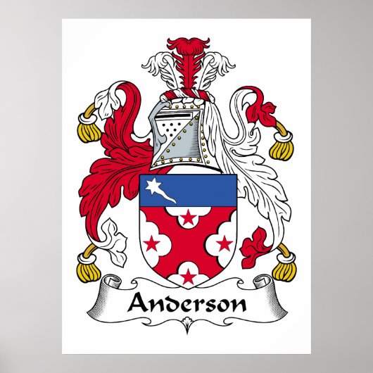 Anderson Family Crest Poster (Voorkant)