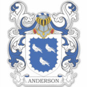 Anderson Family Crest Sticker (Voorkant)