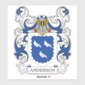 Anderson Family Crest Sticker (Vel)