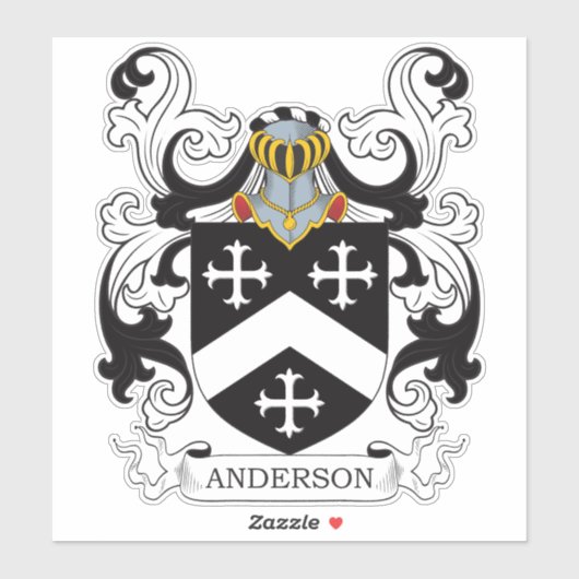 Anderson Family Crest Sticker (Vel)