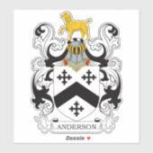 Anderson Family Crest Sticker (Vel)