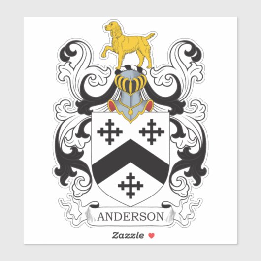 Anderson Family Crest Sticker (Vel)