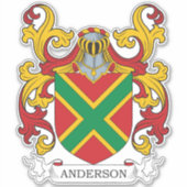Anderson Family Crest Sticker (Voorkant)