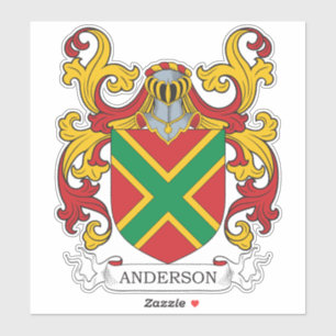 Anderson Family Crest Sticker