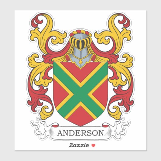 Anderson Family Crest Sticker (Vel)