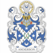 Anderson Family Crest Sticker (Voorkant)