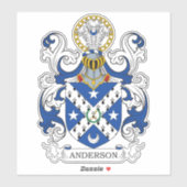 Anderson Family Crest Sticker (Vel)