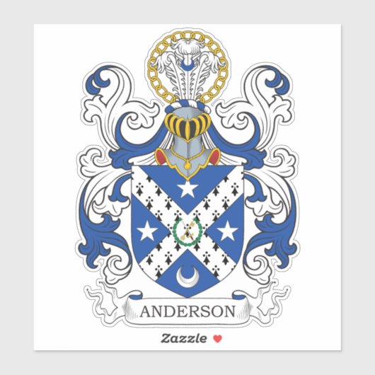 Anderson Family Crest Sticker (Vel)