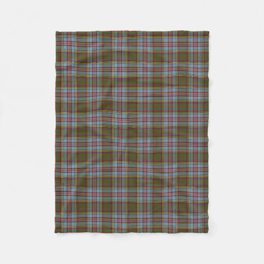Anderson Family Tartan Pattern Fleece Deken (Voorkant)