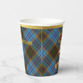 Anderson gepersonaliseerde Tartan kerst Papieren Bekers (Rechts)