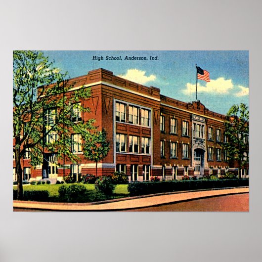 Anderson, Indiana High School Poster (Voorkant)