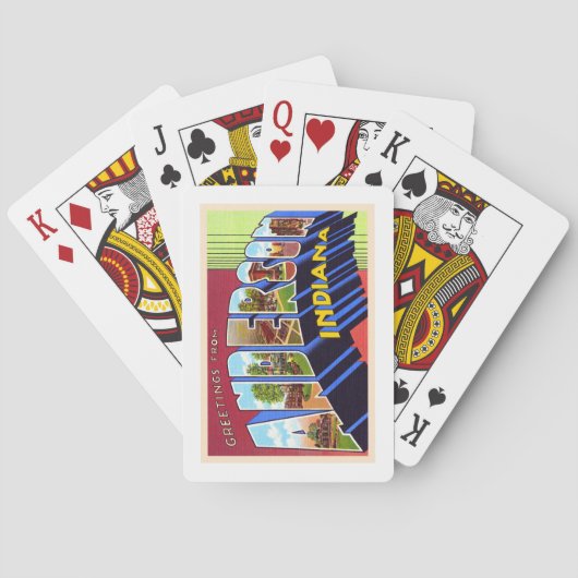 Anderson Indiana in  groot Briefkaart Pokerkaarten (Achterkant)