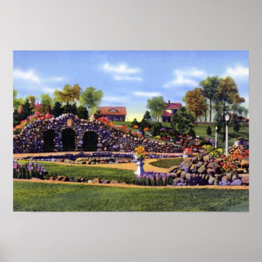 Anderson Indiana Shadyside Park Grotto Poster (Voorkant)