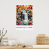 Anderson Japanese Gardens Oude Reisposter Poster (Keuken)