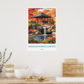 Anderson Japanese Gardens Park Nationale Ski Poster (Keuken)