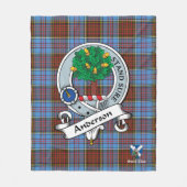 Anderson Modern Clan Badge Schot Tartan Pset Fleece Deken (Voorkant)