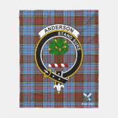 Anderson Modern Clan Badge Tartan Pset Fleece Deken (Voorkant)