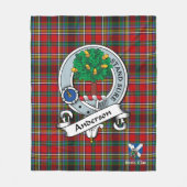 Anderson of Arrem Clan Badge Scot Tartan Fleece Deken (Voorkant)