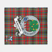 Anderson of Arrem Clan Badge Scot Tartan Fleece Deken (Voorkant (Horizontaal))