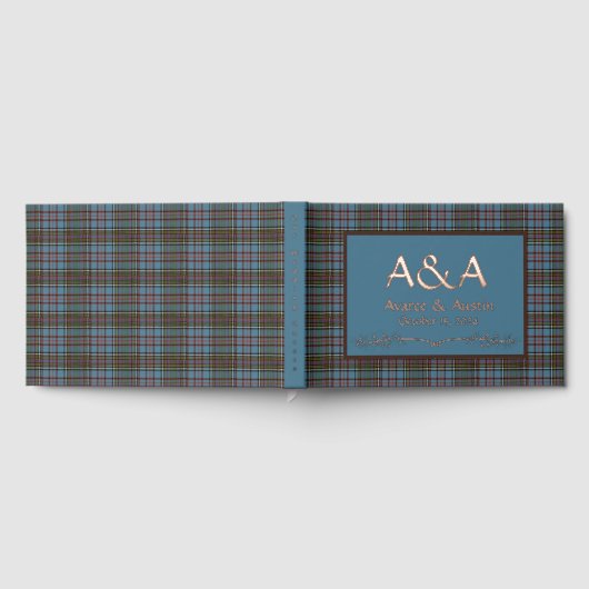Anderson Oude Originele Schotse Tartan Gastenboek (Volledig)