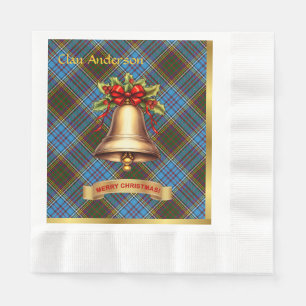 Anderson Persoonlijke Tartan Kerstmis Servet
