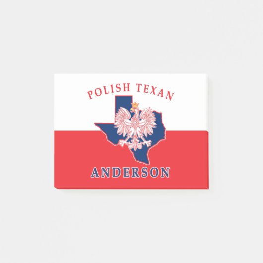 Anderson Polish Texan Post merkt op Post-it® Notes (Voorkant)