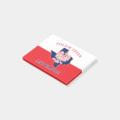 Anderson Polish Texan Post merkt op Post-it® Notes (Schuin)
