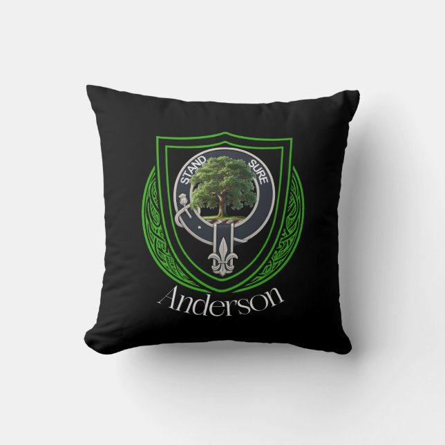 Anderson Schotse Clan Crest Kussen (Voorkant)