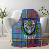 Anderson Schotse Clan Tartan & Crest Fleece Deken