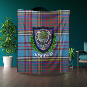 Anderson Schotse Clan Tartan & Crest Fleece Deken