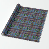 Anderson Schotse Clan Tartan en Crest Cadeaupapier (Uitgerold)