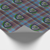 Anderson Schotse Clan Tartan en Crest Cadeaupapier (Hoek)