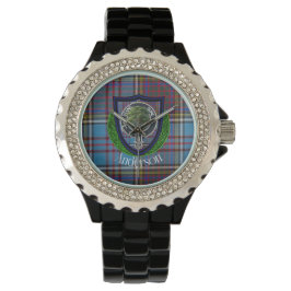 Anderson Schotse Clan Tartan en Crest Horloge