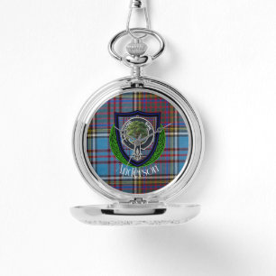 Anderson Schotse Clan Tartan en Crest Horloge