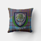 Anderson Schotse Clan Tartan en Crest Kussen (Achterkant)