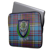 Anderson Schotse Clan Tartan en Crest Laptop Sleeve (Voorkant Links)