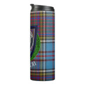 Anderson Schotse Clan Tartan en Crest Thermosbeker (Geroteerd rechts)
