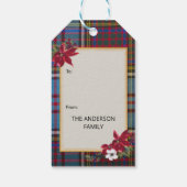 Anderson Schotse Clan Tartan & Wapenembleem Cadeaulabel (Achterkant)