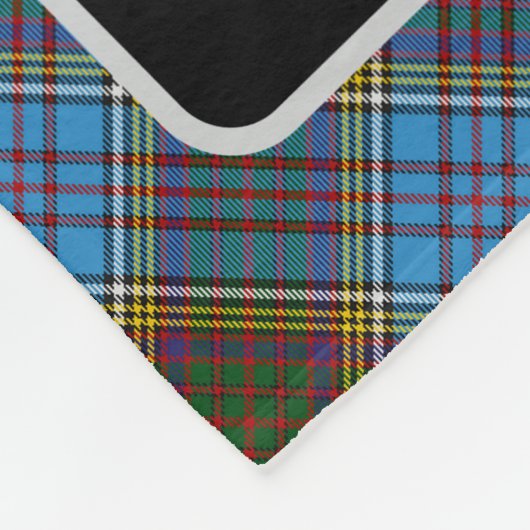 Anderson Scottie Dog Tartan gepersonaliseerd Fleece Deken (Hoek)