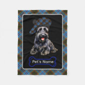 Anderson Scottie Dog Tartan gepersonaliseerd Fleece Deken (Voorkant)