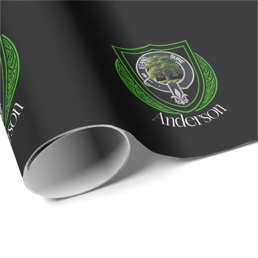 Anderson Scottish Clan Crest Cadeaupapier (Rol Hoek)