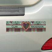 Anderson Scottish Tartan Bumpersticker (Op auto)