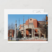 Anderson, South Carolina Briefkaart (Voorkant / Achterkant)