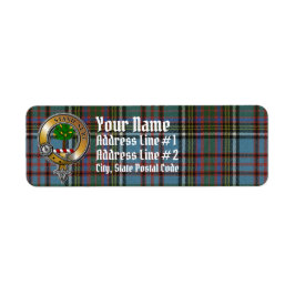 Anderson Tartan & Badge Etiket