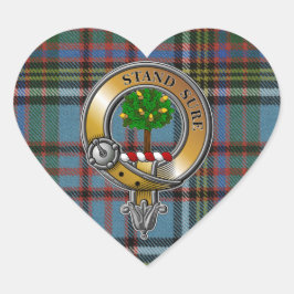 Anderson Tartan & Badge Hart Sticker