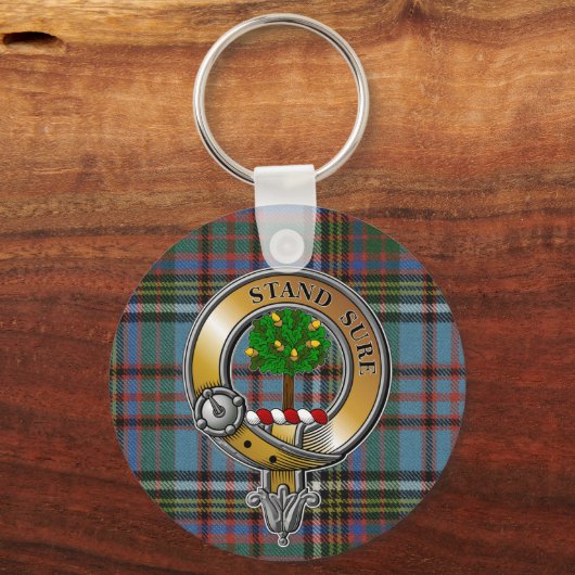 Anderson Tartan & Badge Sleutelhanger (Voorkant)