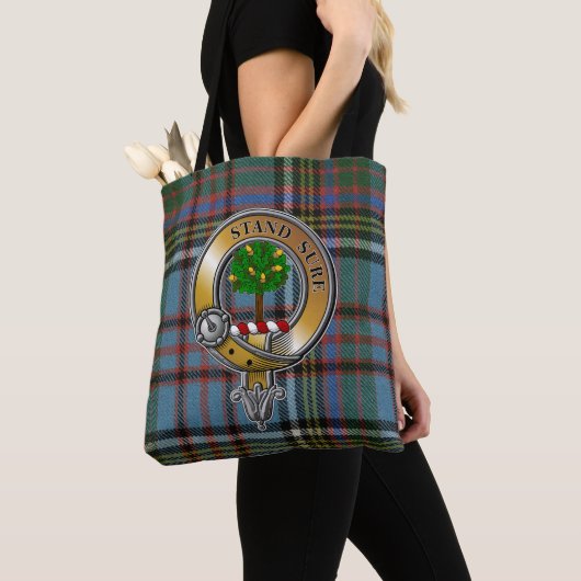 Anderson Tartan & Badge Tote Bag (Dichtbij)