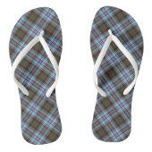 Anderson Tartan Light Blue Pset Teenslippers (Voetbed)