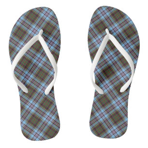Anderson Tartan Light Blue Pset Teenslippers